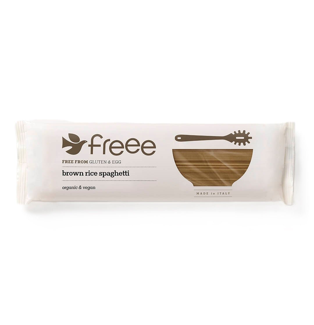 Freee Organic Brown Rice Spaghetti Gluten Free Pasta 500g - Eco Natural Products - Doves Farm - Pasta