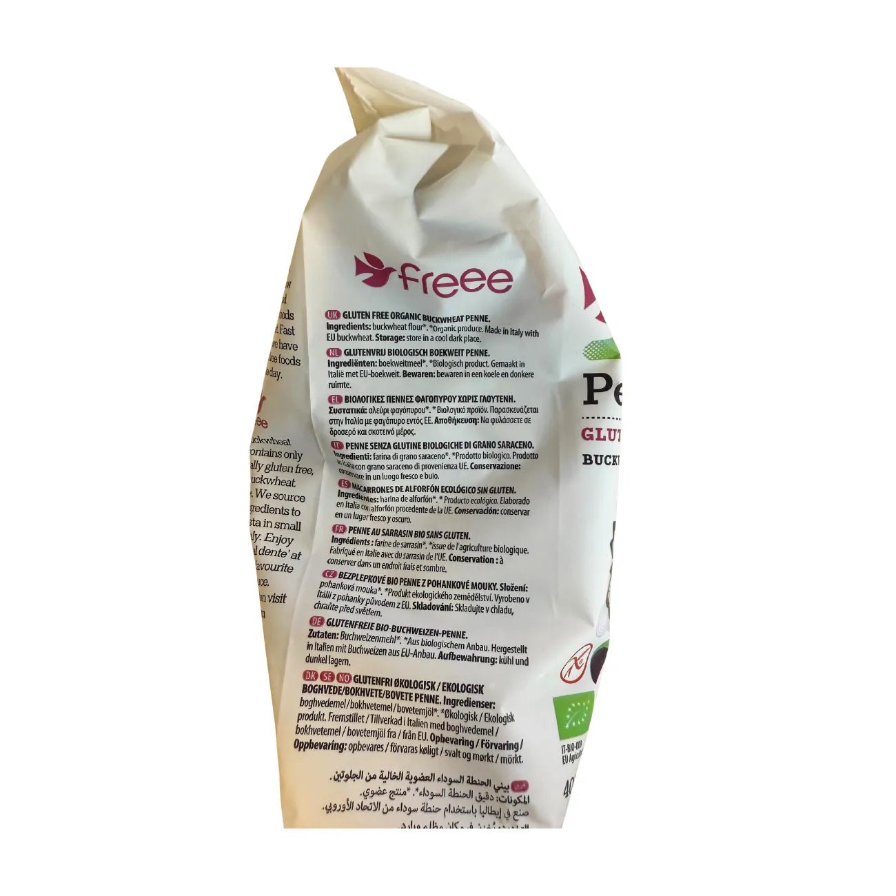 Freee Organic Buckwheat Penne Gluten Free Pasta 400g - Doves Farm - Pasta - Doves Farm