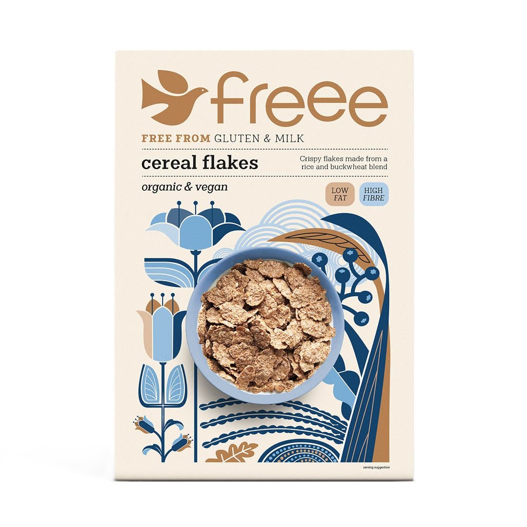 Freee Organic Cereal Gluten Free Flakes 375g - Doves Farm - Flakes - Eco Natural Products