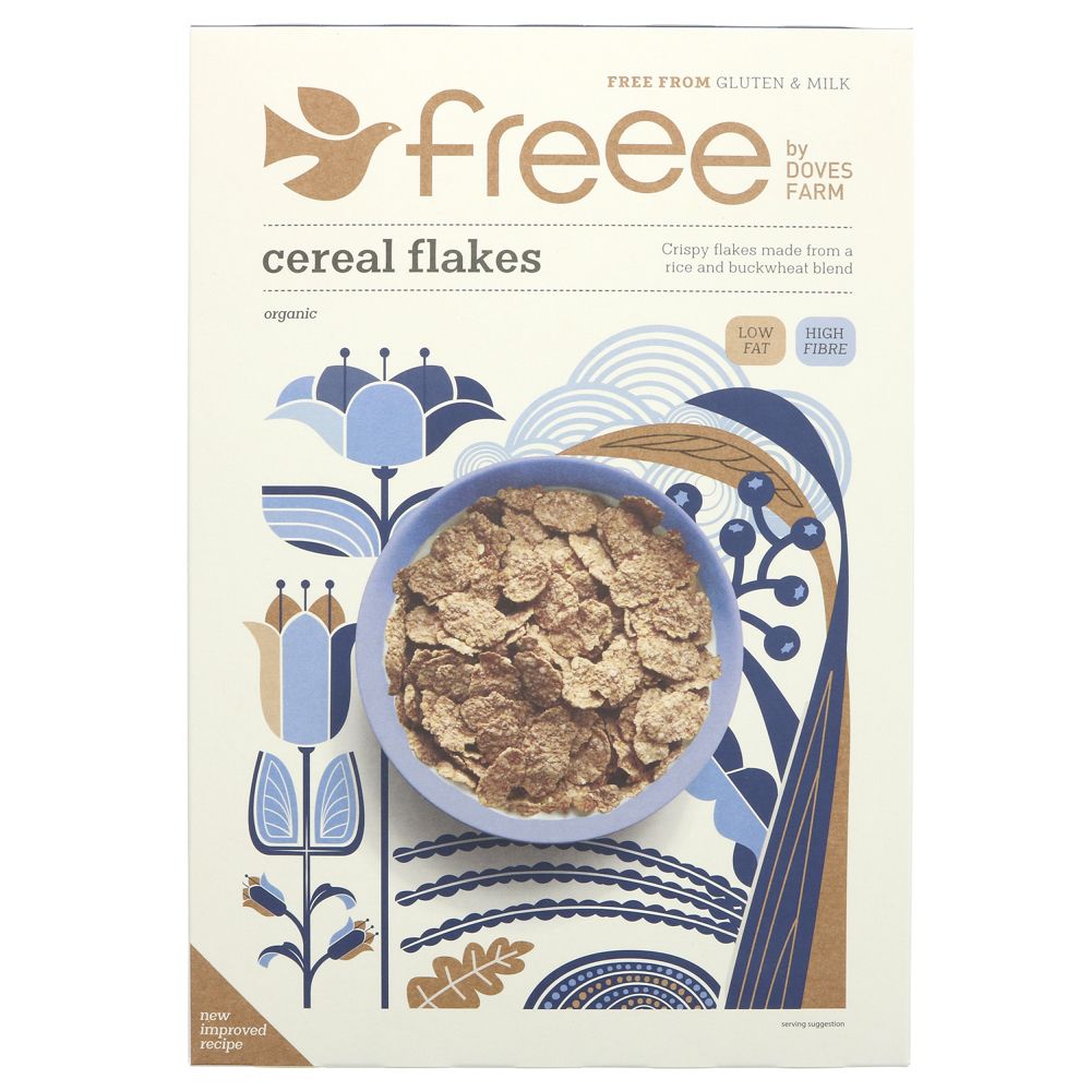 Freee Organic Cereal Gluten Free Flakes 375g - Doves Farm - Flakes - Eco Natural Products