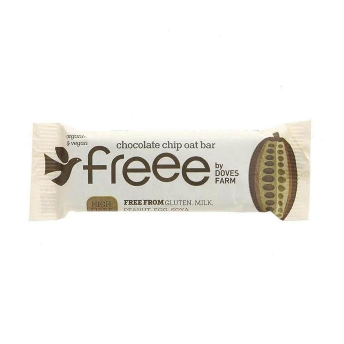 Freee Organic Chocolate Chip Gluten Free Oat Bar 35g BBE 01.01.2026 - Doves Farm - Doves Farm