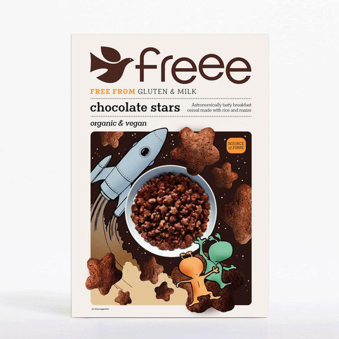 Freee Organic Chocolate Star Cereal 300g - Doves Farm - Flakes - Doves Farm