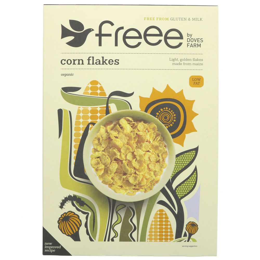 Freee Organic Corn Gluten Free Flakes 325g - Eco Natural Products - Doves Farm - Flakes