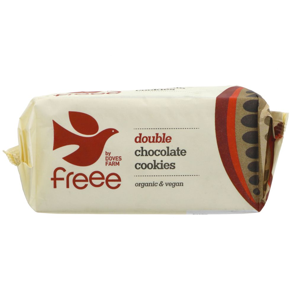 Freee Organic Double Chocolate Gluten Free Cookies 180g - Doves Farm - Cookies - Eco Natural Products