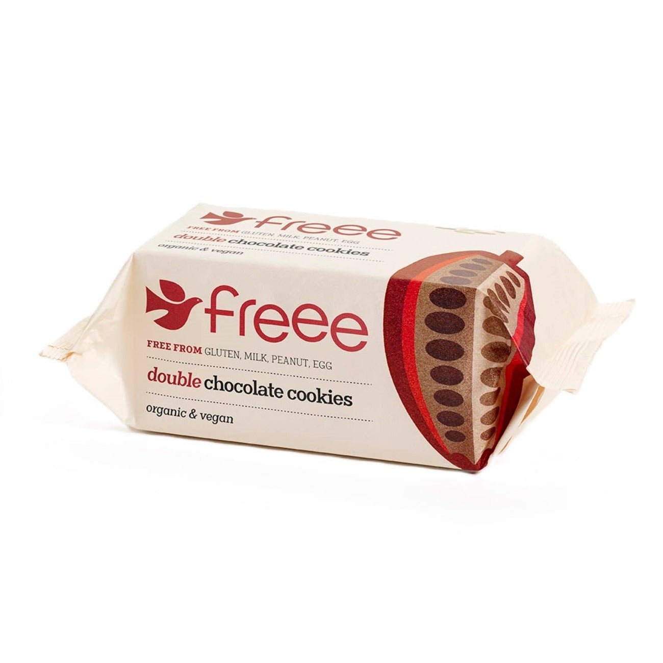 Freee Organic Double Chocolate Gluten Free Cookies 180g - Eco Natural Products - Doves Farm - Cookies