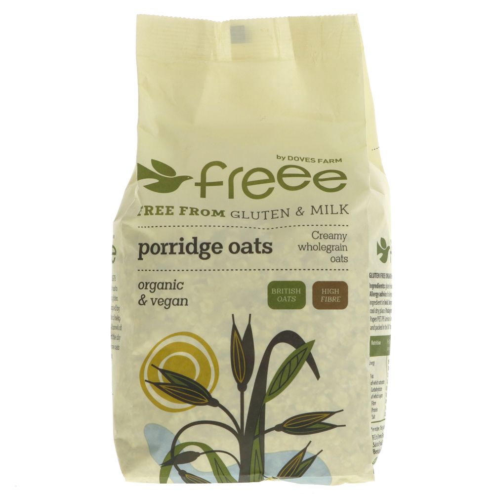 Freee Organic Gluten Free Porridge Oats 430g - Doves Farm - Porridge - Eco Natural Products