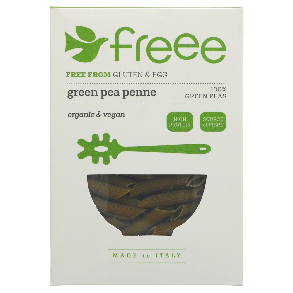 Freee Organic Green Pea Gluten Free Pasta 250g - Doves Farm - Pasta - Eco Natural Products