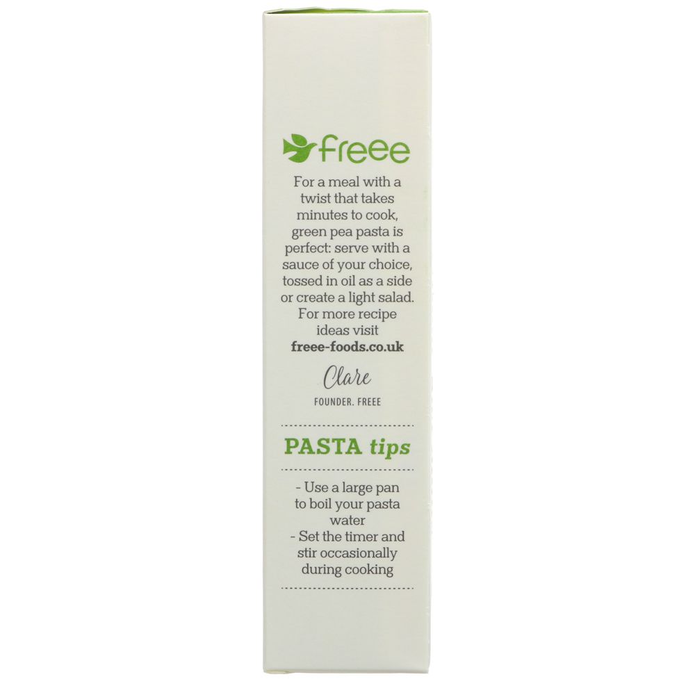 Freee Organic Green Pea Gluten Free Pasta 250g - Eco Natural Products - Doves Farm - Pasta