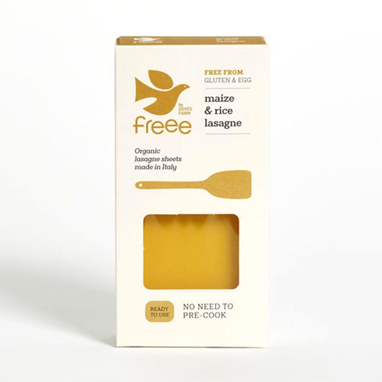 Freee Organic Maize and Rice Lasagne Gluten Free Pasta 250g - Doves Farm - Pasta - Doves Farm
