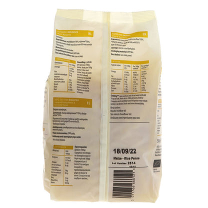 Freee Organic Maize and Rice Penne Gluten Free Pasta 500g - Doves Farm - Pasta - Eco Natural Products