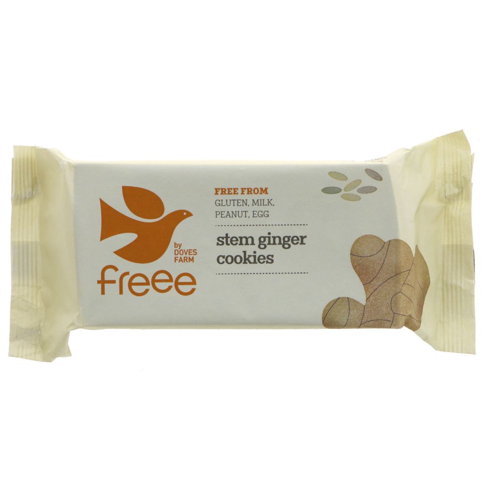 Freee Organic Stem Ginger Cookies 150g BBE02.11.2023 - Eco Natural Products - Doves Farm - Cookies