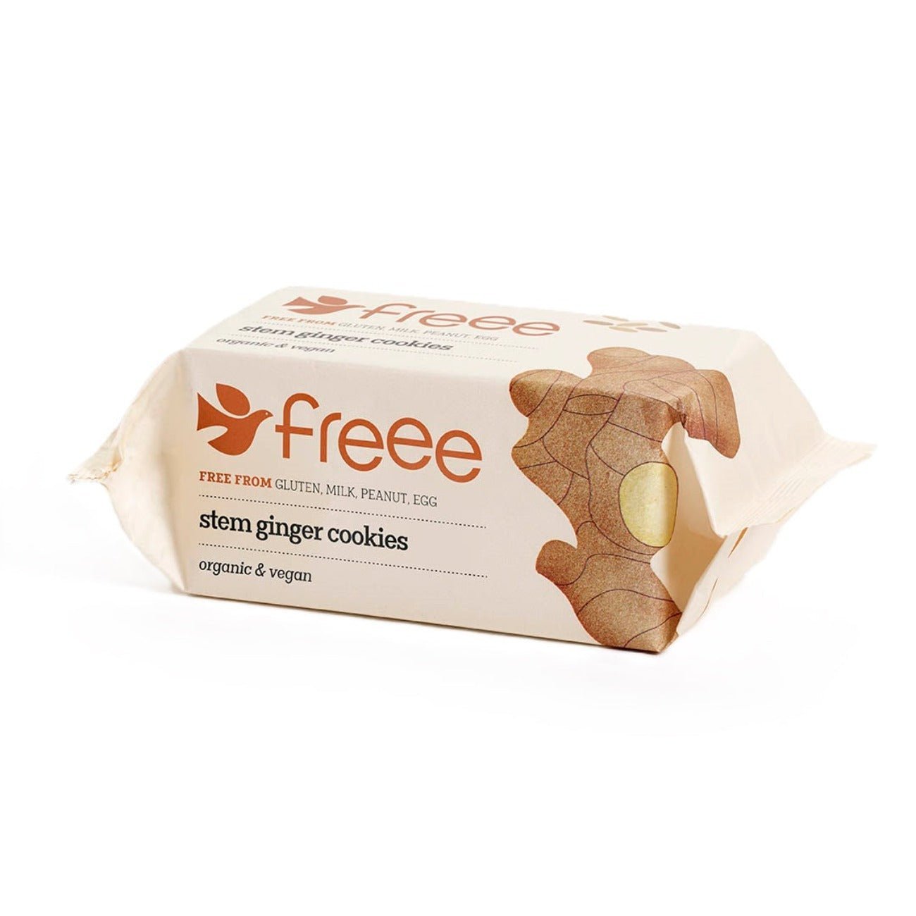 Freee Organic Stem Ginger Cookies 150g BBE02.11.2023 - Eco Natural Products - Doves Farm - Cookies