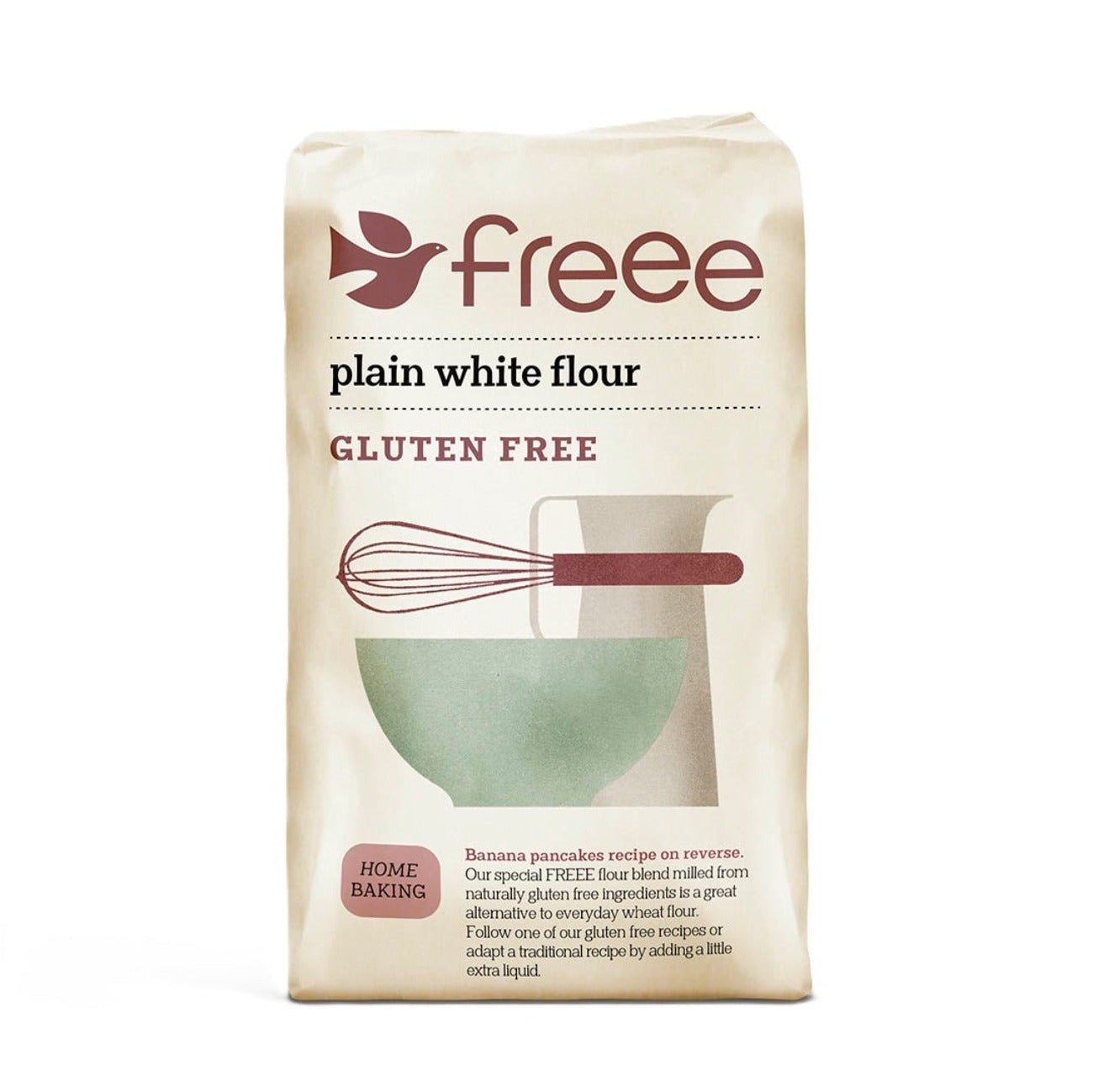 Freee Plain Gluten Free White Flour 1kg - Eco Natural Products - Doves Farm - Flour