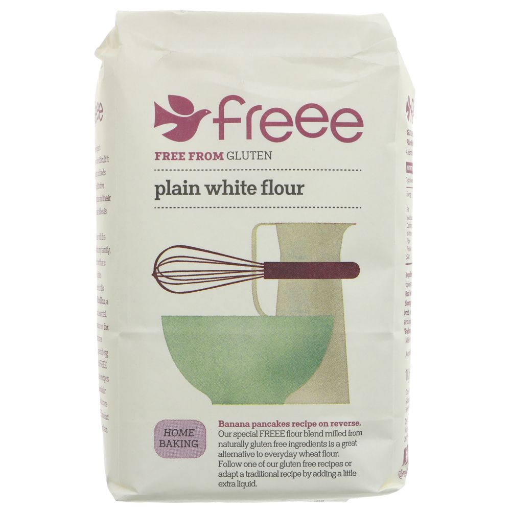 Freee Plain Gluten Free White Flour 1kg - Doves Farm - Flour - Eco Natural Products
