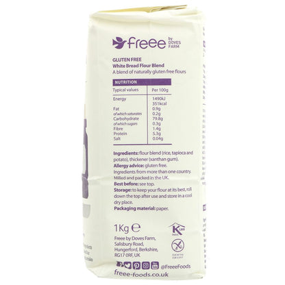 Freee White Bread Gluten Free Flour 1kg - Doves Farm - Flour - Eco Natural Products