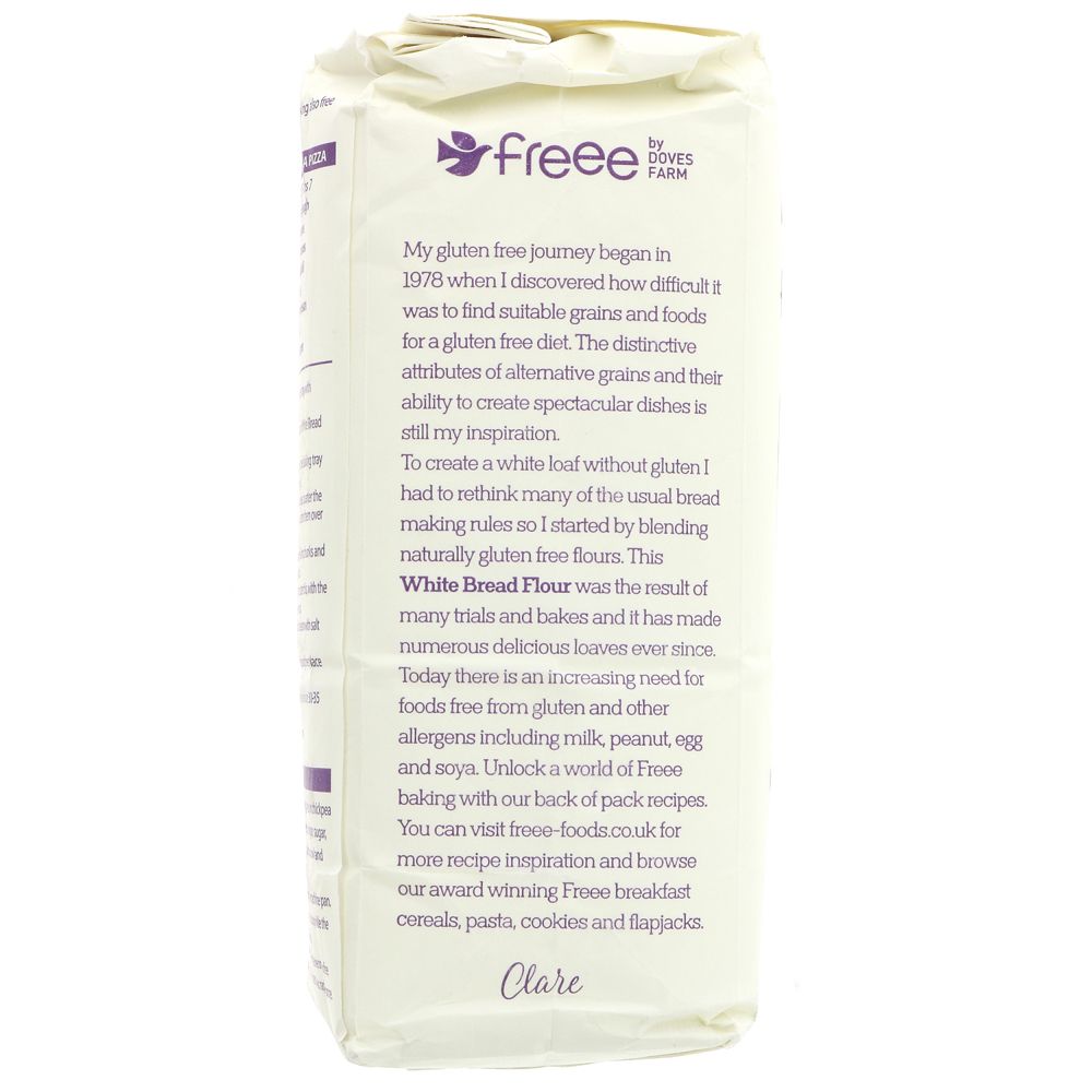 Freee White Bread Gluten Free Flour 1kg - Eco Natural Products - Doves Farm - Flour