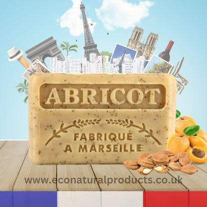 French Marseille Soap Abricot (Apricot) 125g - FouFour - Savon de Marseille - Bar Soap - Eco Natural Products