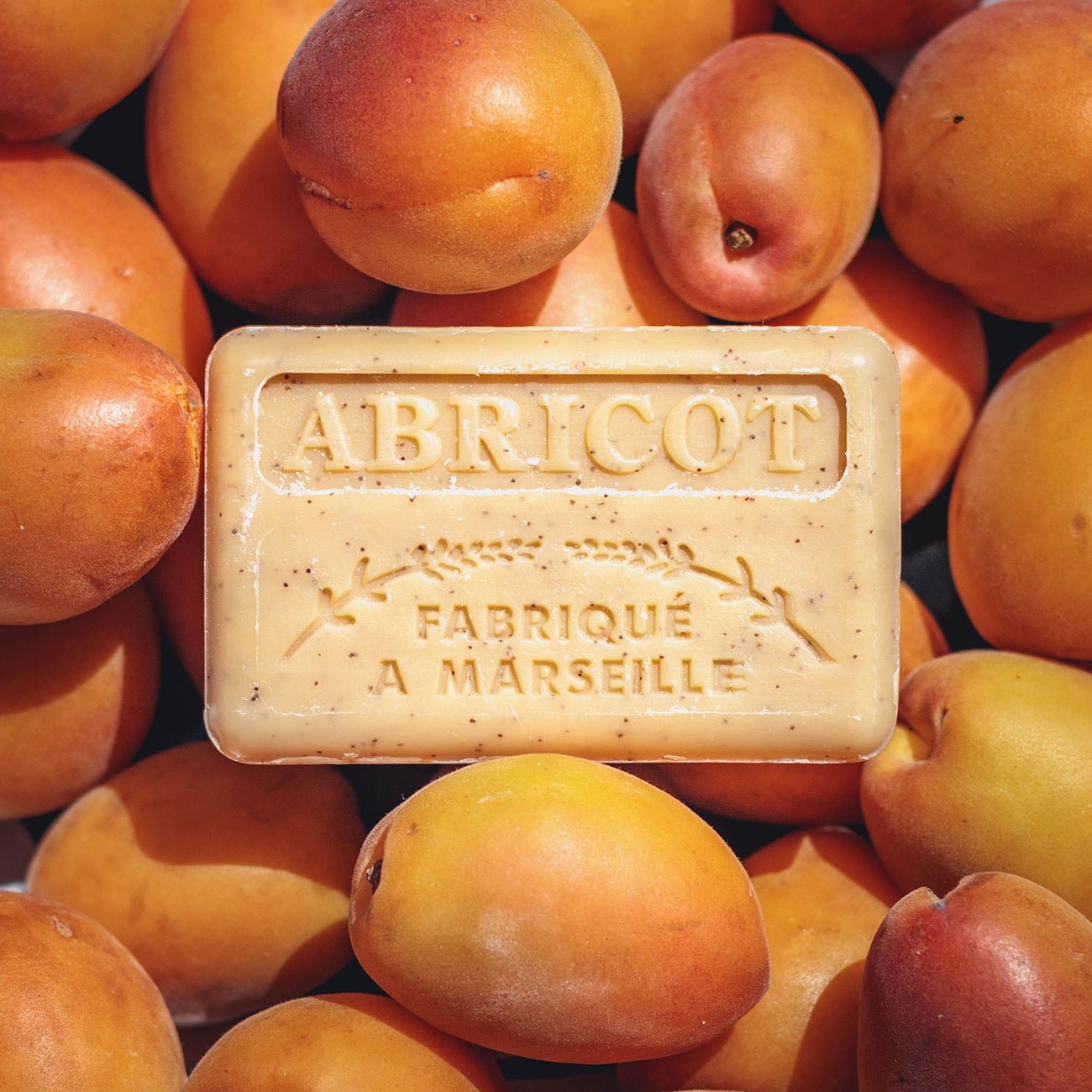 French Marseille Soap Abricot (Apricot) 125g - FouFour - Savon de Marseille - Bar Soap - Eco Natural Products