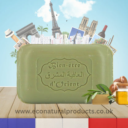 French Marseille Soap Aleppo Argan Oil 125g - FouFour - Savon de Marseille - Bar Soap - Eco Natural Products