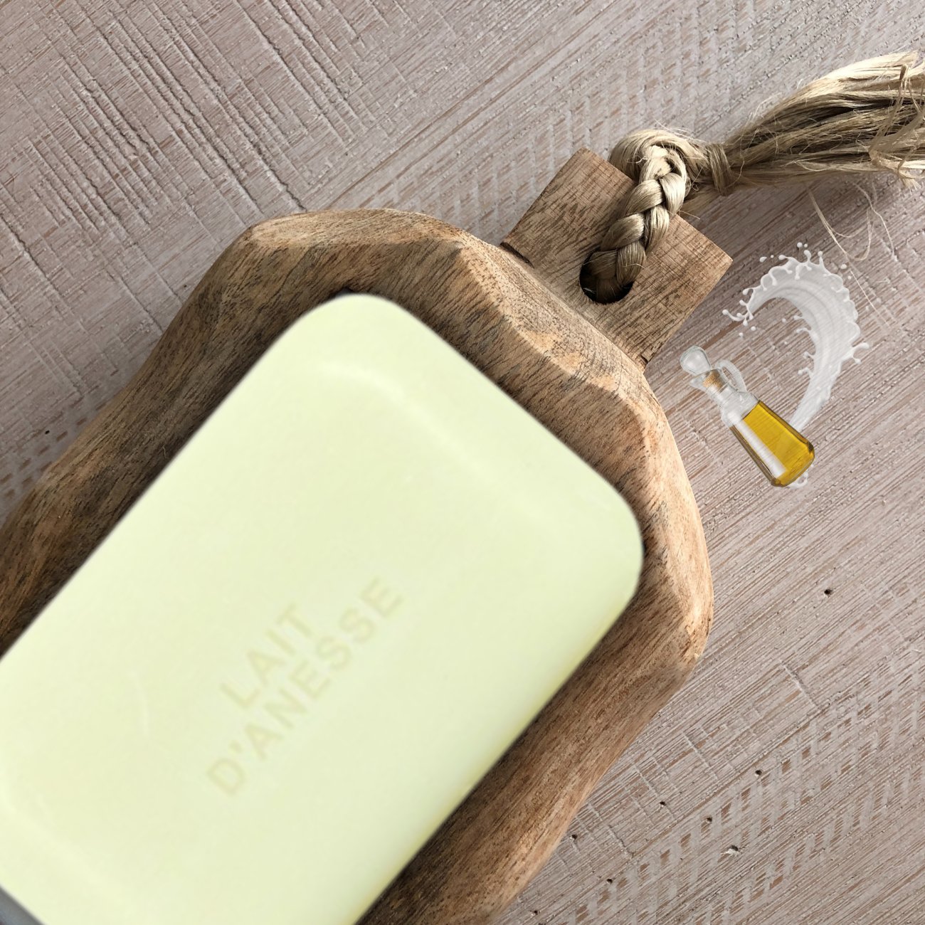 French Marseille Soap Aleppo Donkey Milk 125g - FouFour - Savon de Marseille - Bar Soap - Eco Natural Products