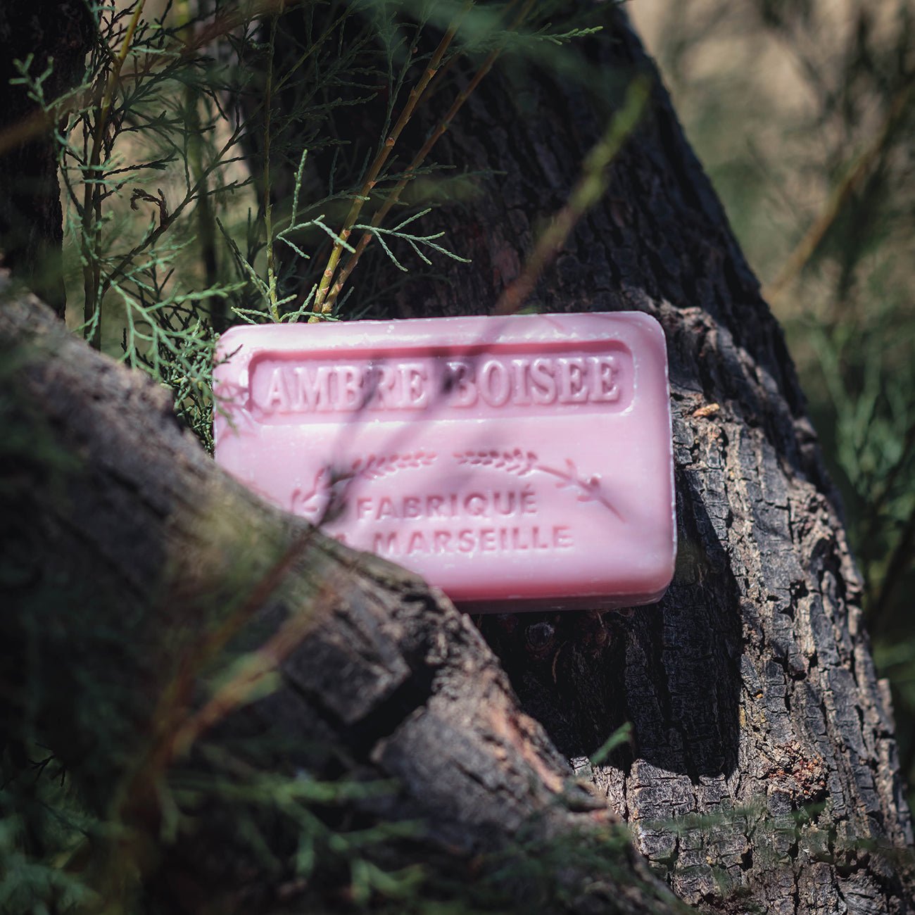 French Marseille Soap Ambre Boisee (Woody Amber) 125g - FouFour - Savon de Marseille - Bar Soap - Eco Natural Products