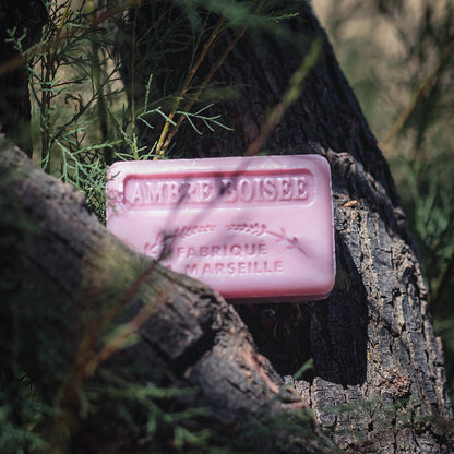 French Marseille Soap Ambre Boisee (Woody Amber) 125g - FouFour - Savon de Marseille - Bar Soap - Eco Natural Products