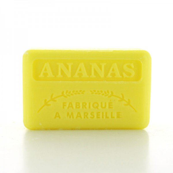 French Marseille Soap Ananas (Pineapple) 125g - FouFour - Savon de Marseille - Bar Soap - Eco Natural Products