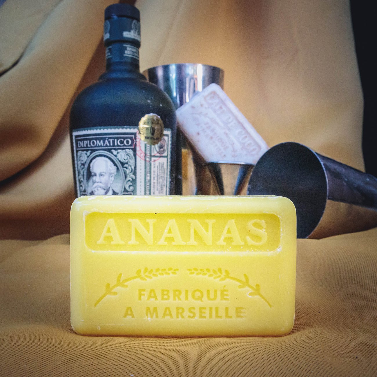 French Marseille Soap Ananas (Pineapple) 125g - FouFour - Savon de Marseille - Bar Soap - Eco Natural Products