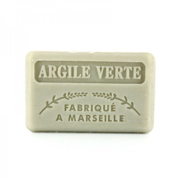 French Marseille Soap Argile Verte (Green Clay) 125g - Eco Natural Products - FouFour - Savon de Marseille - Bar Soap