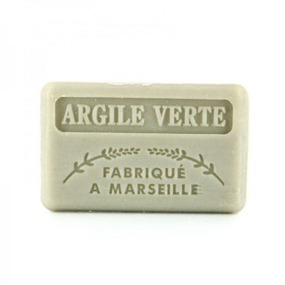 French Marseille Soap Argile Verte (Green Clay) 125g - FouFour - Savon de Marseille - Bar Soap - Eco Natural Products
