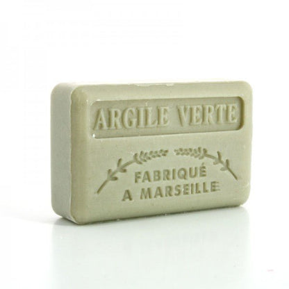 French Marseille Soap Argile Verte (Green Clay) 125g - FouFour - Savon de Marseille - Bar Soap - Eco Natural Products