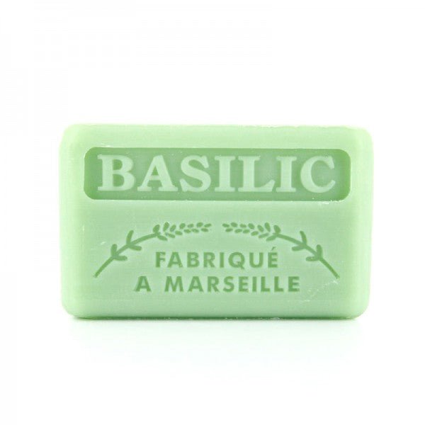 French Marseille Soap Basilic (Basil) 125g - Eco Natural Products - FouFour - Savon de Marseille - Bar Soap