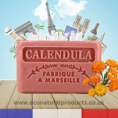 French Marseille Soap Calendula 125g - FouFour - Savon de Marseille - Bar Soap - Eco Natural Products