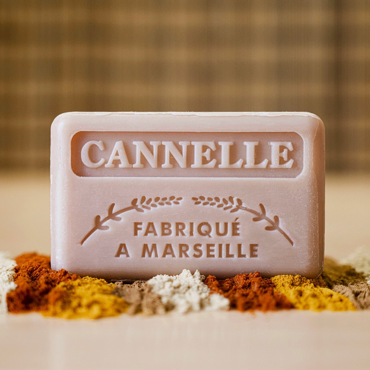 French Marseille Soap Cannelle (Cinnamon) 125g - FouFour - Savon de Marseille - Bar Soap - Eco Natural Products