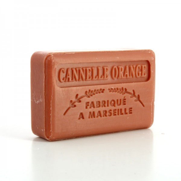 French Marseille Soap Cannelle Orange (Cinnamon Orange) 125g - FouFour - Savon de Marseille - Bar Soap - Eco Natural Products