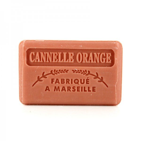 French Marseille Soap Cannelle Orange (Cinnamon Orange) 125g - FouFour - Savon de Marseille - Bar Soap - Eco Natural Products