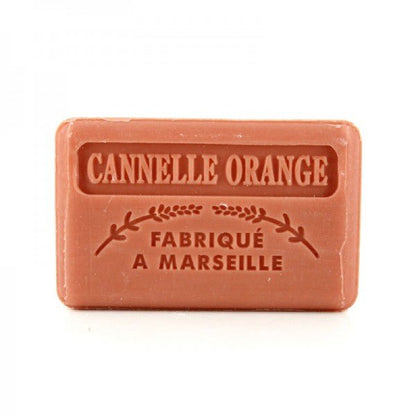 French Marseille Soap Cannelle Orange (Cinnamon Orange) 125g - FouFour - Savon de Marseille - Bar Soap - Eco Natural Products