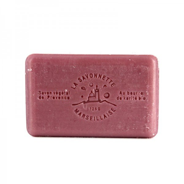 French Marseille Soap Cassis (Blackcurrant) 125g - FouFour - Savon de Marseille - Bar Soap - Eco Natural Products