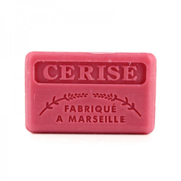 French Marseille Soap Cerise (Cherry) 125g - FouFour - Savon de Marseille - Bar Soap - Eco Natural Products