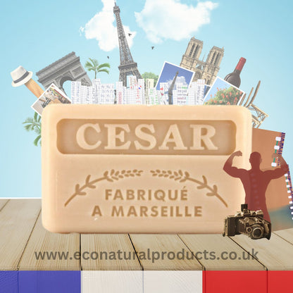 French Marseille Soap Cesar (Caesar) 125g - FouFour - Savon de Marseille - Bar Soap - Eco Natural Products
