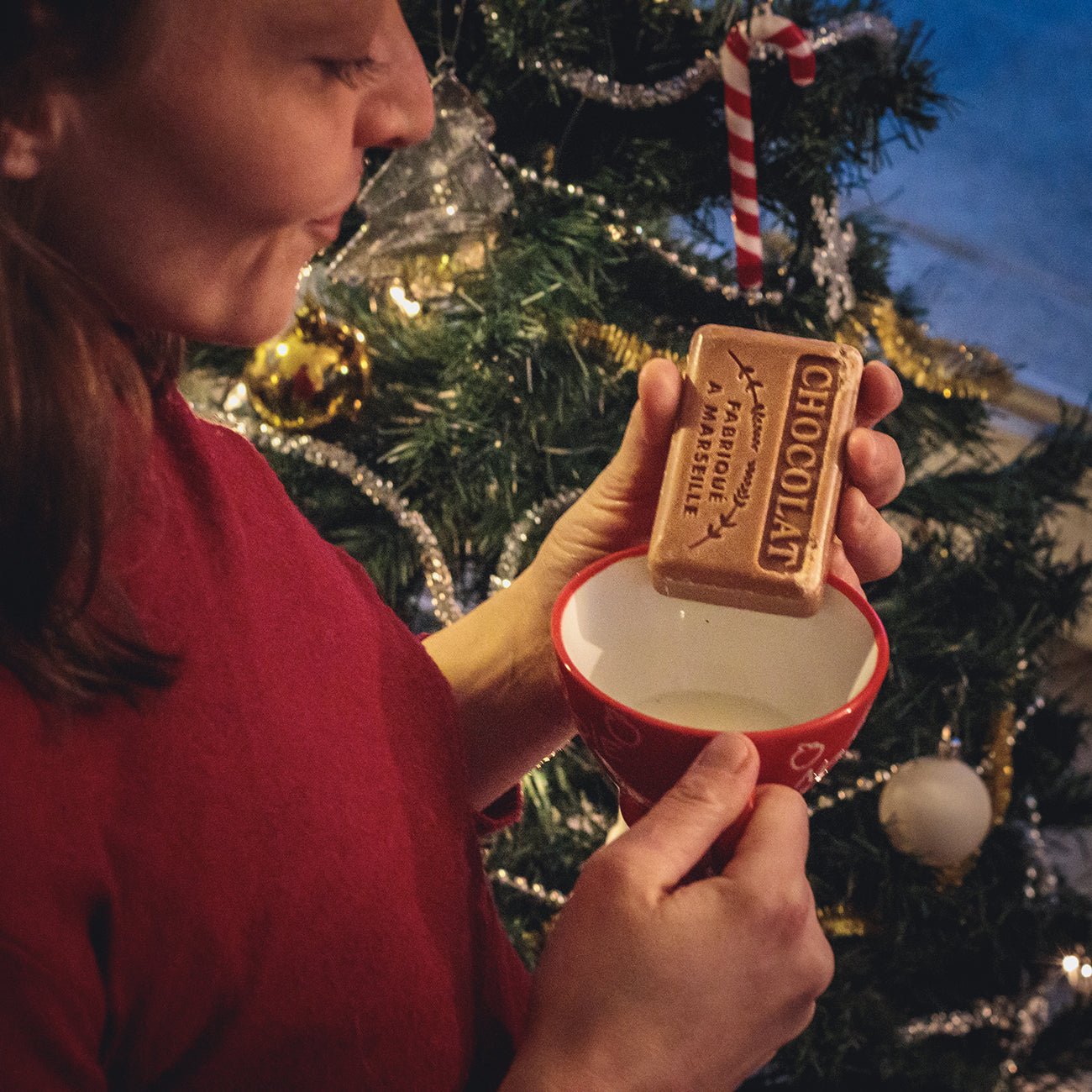 French Marseille Soap Chocolat (Chocolate) 125g - FouFour - Savon de Marseille - Bar Soap - Eco Natural Products