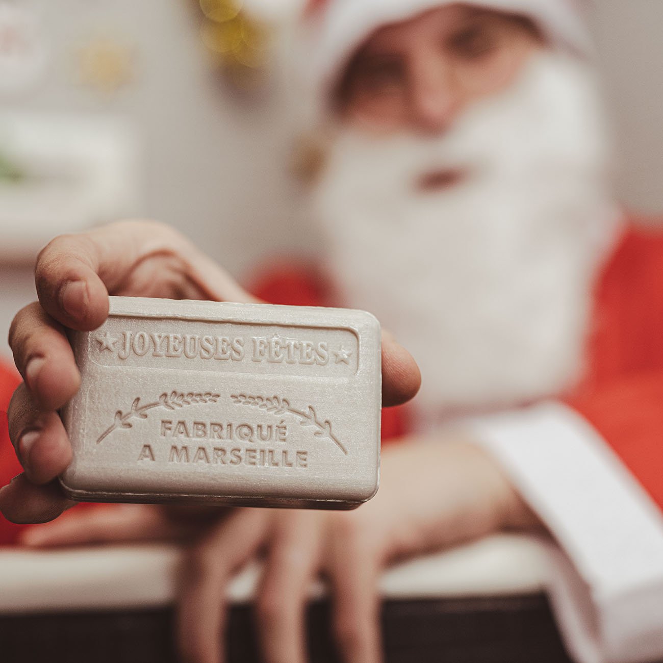 French Marseille Soap Christmas Gold Marron Glace (Glazed Chestnuts) 125g - FouFour - Savon de Marseille - Bar Soap - Eco Natural Products