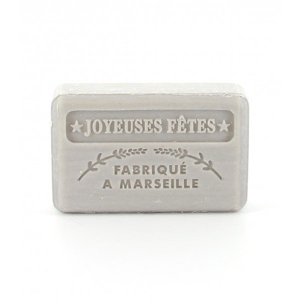 French Marseille Soap Christmas Silver Parfum Festif (Festive Scent) 125g - Eco Natural Products - FouFour - Savon de Marseille - Bar Soap