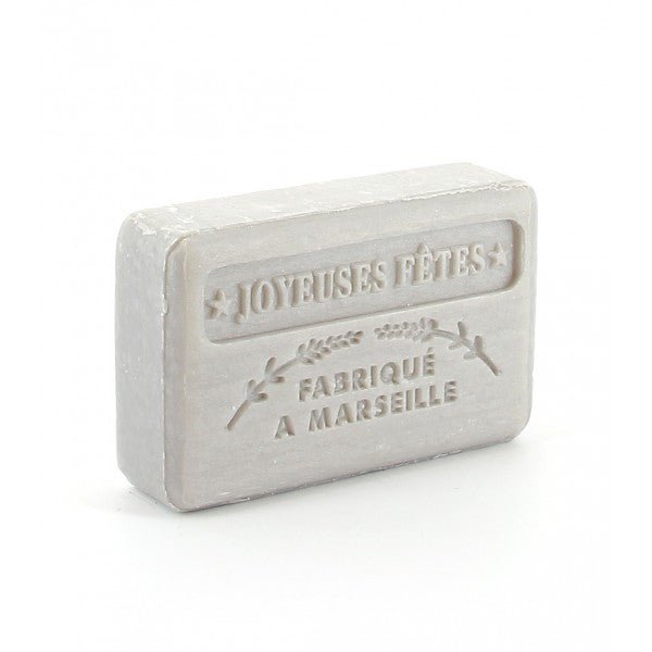 French Marseille Soap Christmas Silver Parfum Festif (Festive Scent) 125g - Eco Natural Products - FouFour - Savon de Marseille - Bar Soap