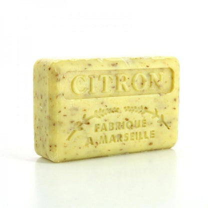 French Marseille Soap Citron Broye (Crushed Lemon) 125g - FouFour - Savon de Marseille - Bar Soap - Eco Natural Products