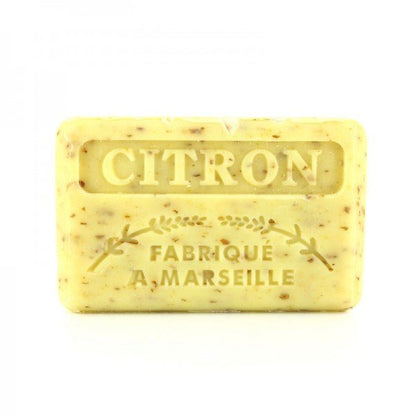 French Marseille Soap Citron Broye (Crushed Lemon) 125g - FouFour - Savon de Marseille - Bar Soap - Eco Natural Products