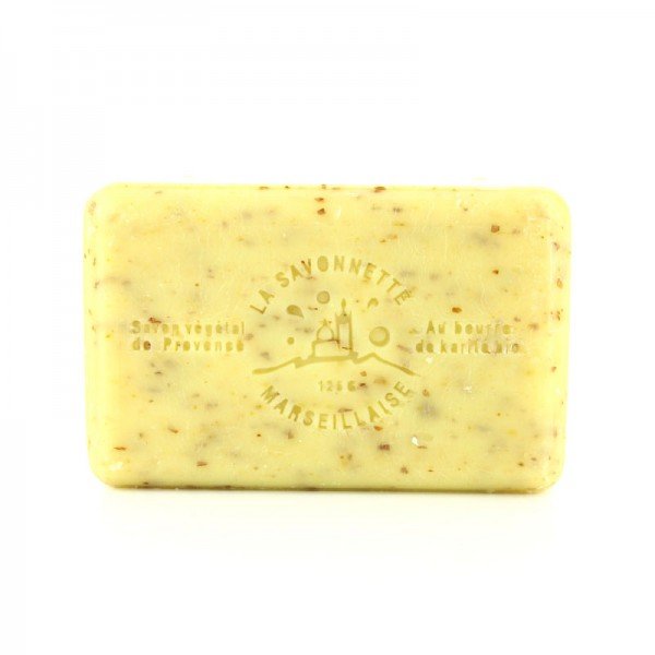 French Marseille Soap Citron Broye (Crushed Lemon) 125g - Eco Natural Products - FouFour - Savon de Marseille - Bar Soap