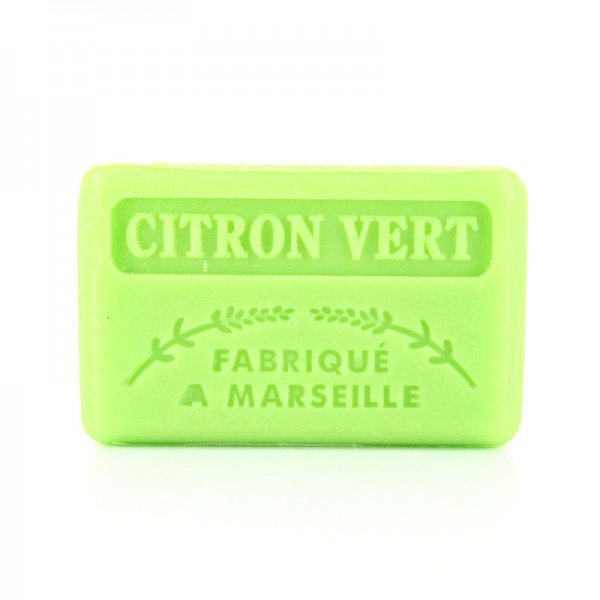 French Marseille Soap Citron Vert (Lime) 60g - Eco Natural Products - FouFour - Savon de Marseille - Bar Soap