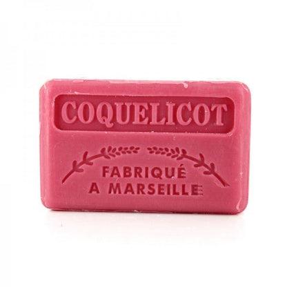 French Marseille Soap Coquelicot (Poppy) 125g - FouFour - Savon de Marseille - Bar Soap - Eco Natural Products