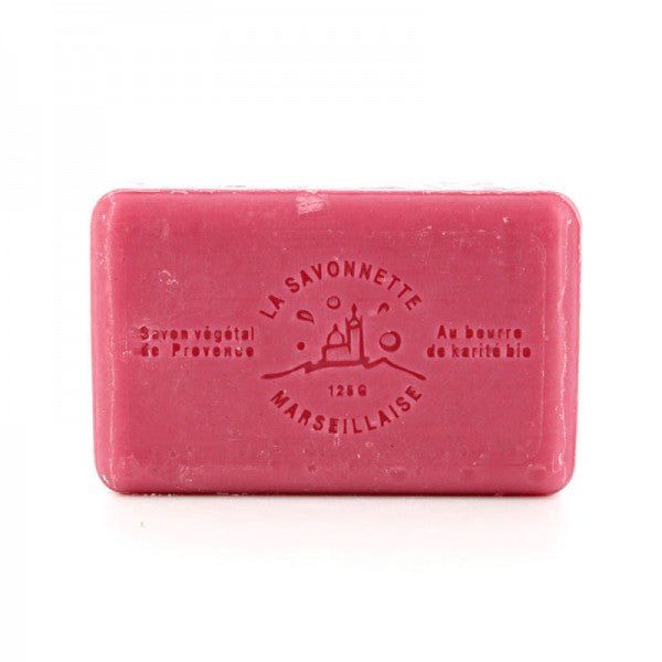 French Marseille Soap Coquelicot (Poppy) 125g - FouFour - Savon de Marseille - Bar Soap - Eco Natural Products